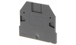 Omron XW5E-S2.5, XW5E Series End Cover for Use with XW5G-S10-1.1-1 Grounding Terminal Block, XW5G-S2.5-1.1-1 Grounding Terminal