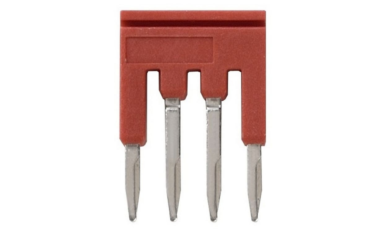 Omron XW5S-P1.5-4RD, XW5S Short Bar for use with XW5G-P1.5-4 Grounding Terminal Block, XW5T-P1.5-4 Feed Through Terminal Block