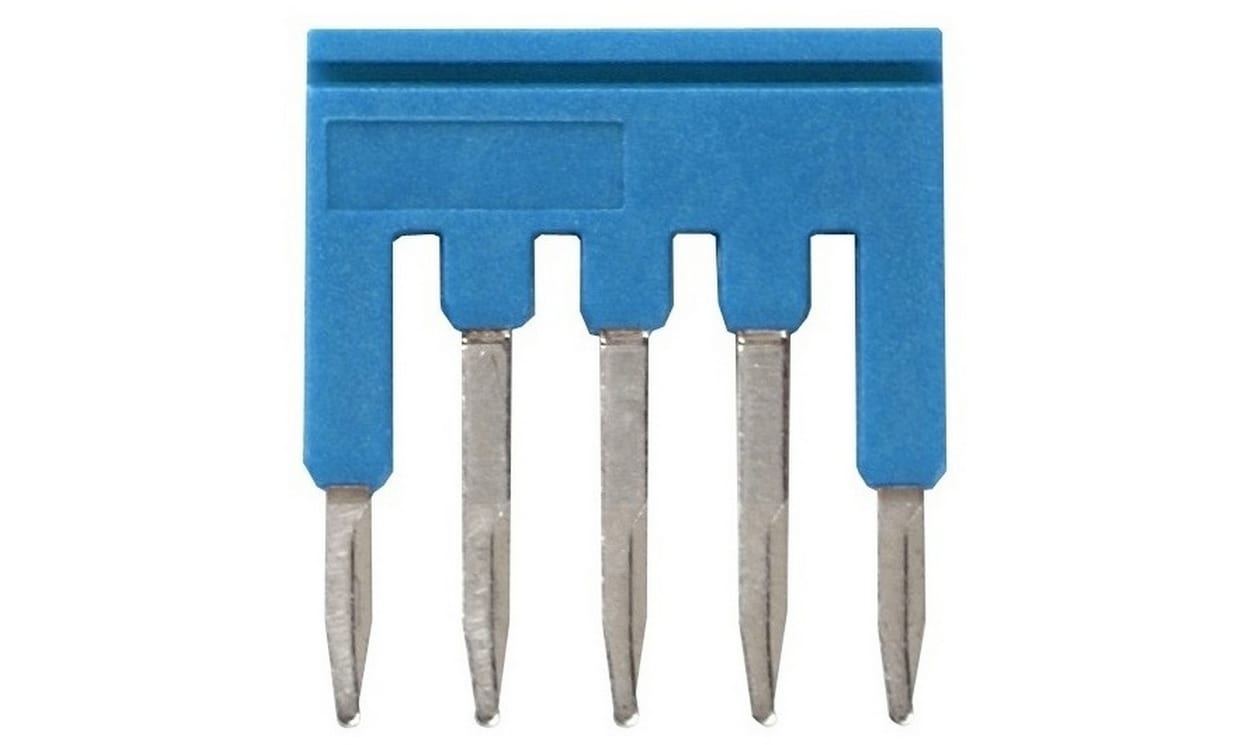 Omron XW5S-P1.5-5BL, XW5S Short Bar for use with XW5G-P1.5-5 Grounding Terminal Block, XW5T-P1.5-5 Feed Through Terminal Block