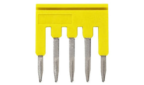 Omron XW5S-P1.5-5YL, XW5S Short Bar for use with XW5G-P1.5-5 Grounding Terminal Block, XW5T-P1.5-5 Feed Through Terminal Block