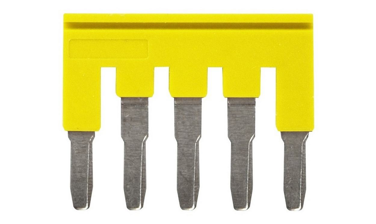 Omron XW5SP405YL, XW5S Short Bar for use with XW5G-P4.0-5 Grounding Terminal Block, XW5T-P4.0-5 Feed Through Terminal Block