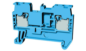 Omron XW5T-P2.5-1.1-1BL, XW5T Series Blue, 2.5mm², Single-Level, Push In Termination