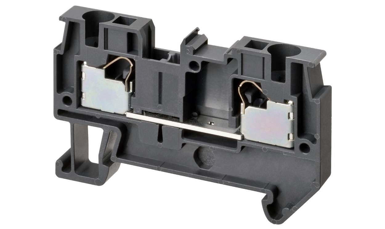 Omron XW5T-P4.0-1.1-1, XW5T Series Grey, 4mm², Single-Level, Push In Termination