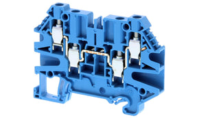 Omron XW5TS40221BL, XW5T Series Blue, 4mm², Single-Level, Screw Termination