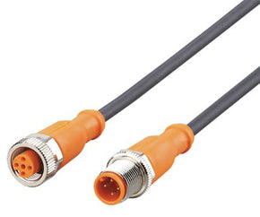 ifm EVC719, Female 4 way M12 to Male 4 way M12 Sensor Actuator Cable, 2m