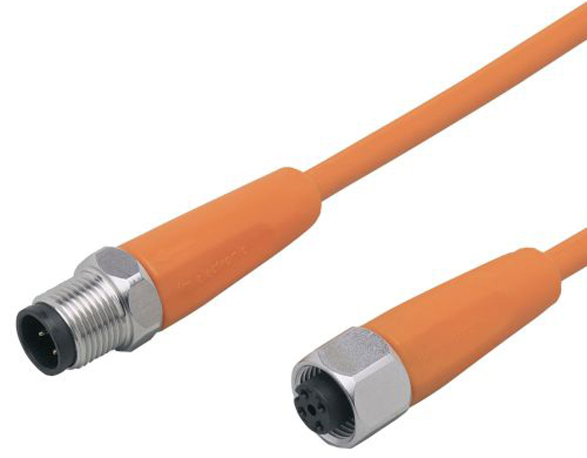 ifm EVT044, Female 4 way M12 to Male 4 way M12 Sensor Actuator Cable, 5m