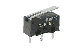 Omron D2F-5L, Microswitch, PCB Pin Terminal, 5 A, SPDT
