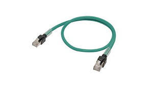 Omron XS6W-6LSZH8SS50CM-G, XS6, 0.5m Cat6a, Green RJ45 to Male RJ45 Male, S/FTP Shielded, Terminated LSZH Sheath