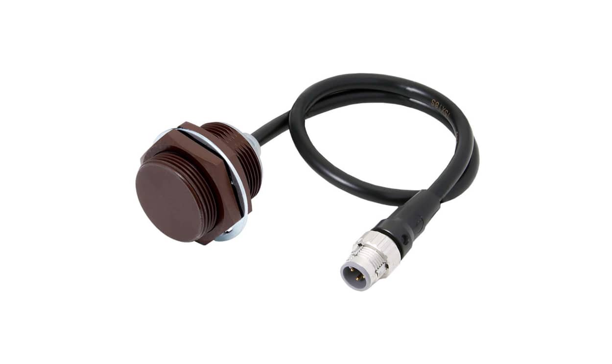 Omron E2EW-QX22C130-M1TJ 0.3M, Inductive Threaded Barrel Proximity Sensor, M30, 22 mm Detection, NPN NO, 10 → 30 V dc - generaltechuae