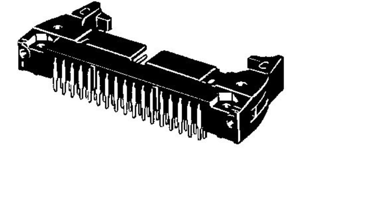 Omron XG4A-2034, 20-Way Connector Plug for Through Hole Mount, 2-Row