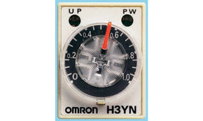 Omron H3Y-2 AC200-230 5S, H3Y Series DIN Rail, Surface Mount Timer Relay, 200 → 230V ac, 2-Contact, 0.2s, 1-Function