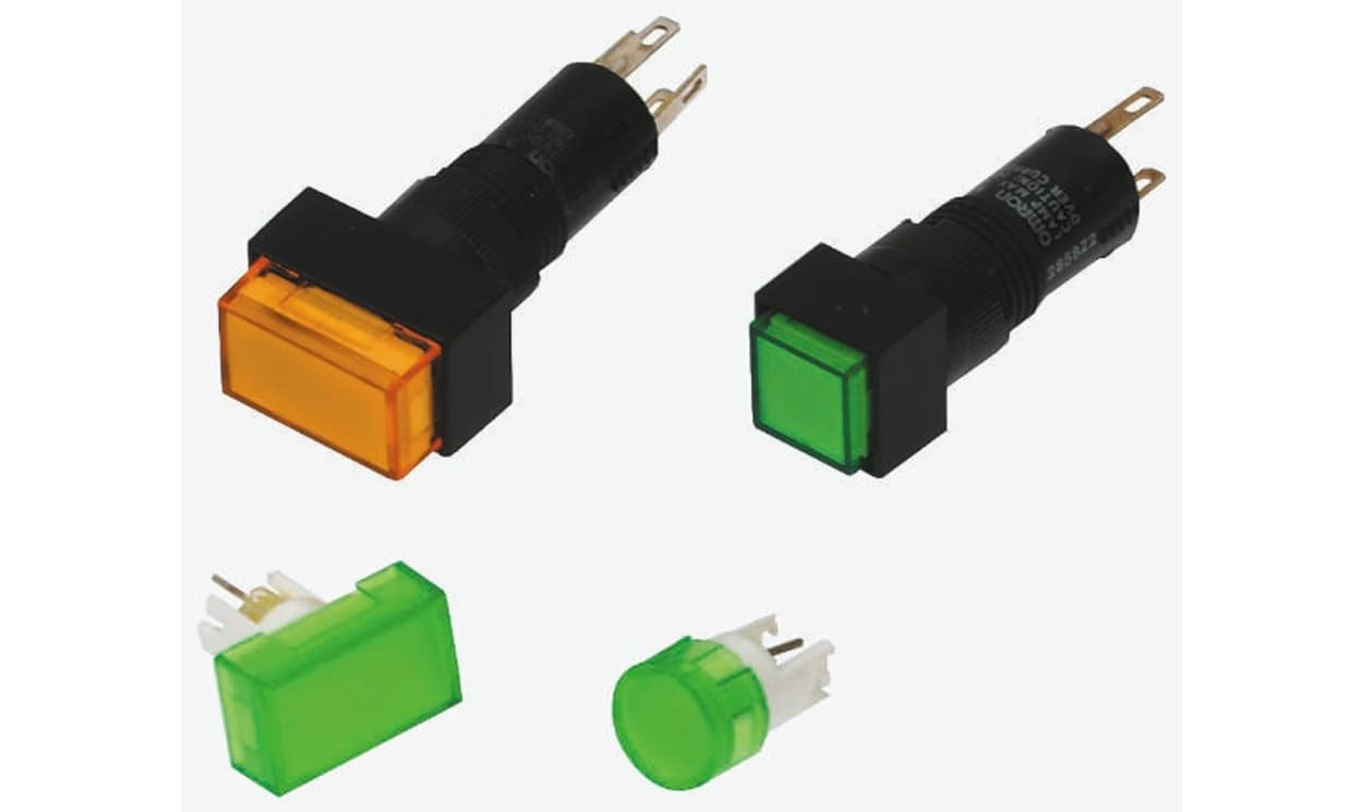 Omron A3DA-500W, White Square Push Button Lens for Use with A3D Series