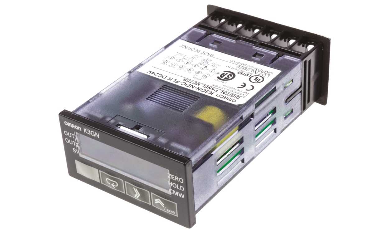 Omron K3GN-NDC-FLK 24VDC, LCD Digital Panel Multi-Function Meter for Current, Voltage, 22mm x 44.8mm - generaltechuae