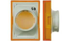 Omron A165L-JY, Yellow Rectangular Push Button Lens for Use with A16 Series LED/Incandescent Lamp Push Button Switch