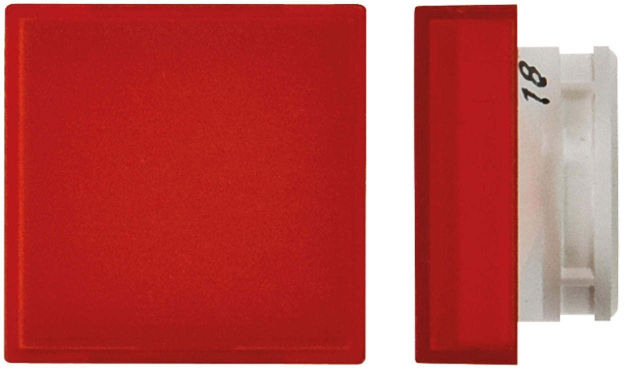 Omron A165L-AR, Red Square Push Button Lens for Use with A16 Series LED/Incandescent Lamp Push Button Switch