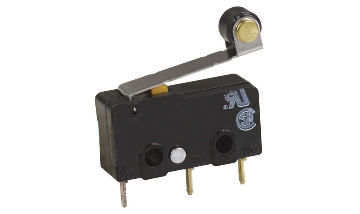Omron SS-01GL2-FD, Roller Lever Micro Switch, PCB Terminal, 100 mA @ 30 V dc, SPDT, IP40