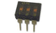 Omron A6T-3104, 3 Way Through Hole DIP Switch 3PST