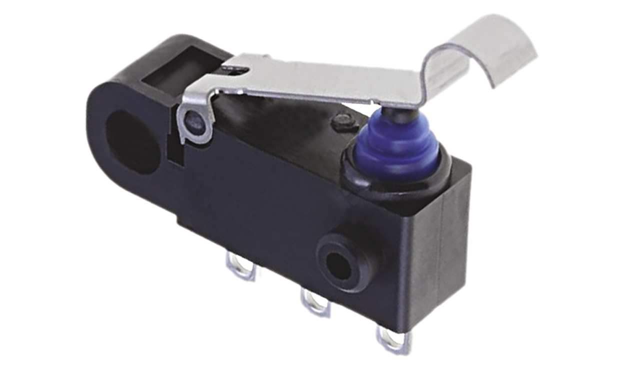 Omron D2HW-C231H, Simulated Roller Lever Micro Switch, Solder Terminal, 2 A @ 12 V dc, SPDT, IP67