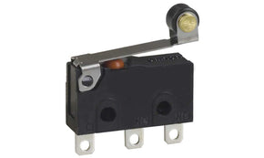 Omron D2SW-01L2H, Roller Lever Micro Switch, Solder Terminal, 100 mA @ 30 V dc, SPDT, IP67