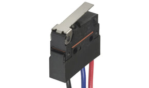 Omron D2SW-P01L1M, Hinge Lever Micro Switch, Pre-wired Terminal, 100 mA @ 30 V dc, SPDT, IP67