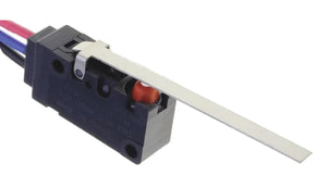 Omron D2VW-01L1B-1M(CHN), Long Hinge Lever Micro Switch, Pre-wired Terminal, 100 mA @ 30 V dc, SPDT, IP67