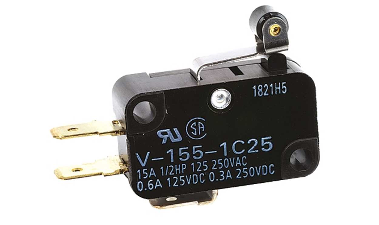 Omron VX-55-1C23, Short Roller Lever Micro Switch, Tab Terminal, 5 A @ 250 V ac, SPDT, IP40