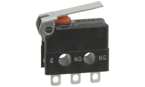 Omron D2JW-01K1A1, Short Lever Micro Switch, Solder Terminal, 100 mA @ 30 V dc, SPDT, IP67