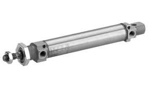AVENTICS 0822334505 Pneumatic Piston Rod Cylinder - 25mm Bore, 100mm Stroke, MNI Series, Double Acting