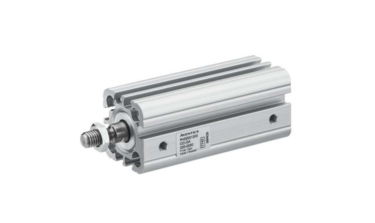 AVENTICS R422001183 Pneumatic Compact Cylinder - 20mm Bore, 30mm Stroke, CCI Series, Double Acting