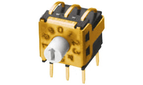 Omron A6KV-102RS, 10 Way Through Hole DIP Switch, Rotary Shaft Actuator