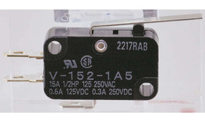 Omron V-162-1A5, Hinge Lever Micro Switch, Solder Terminal, 16 A @ 250 V ac, SPDT, IP40