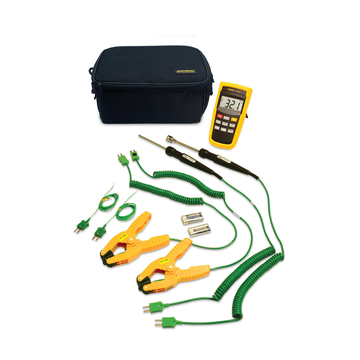 Martindale MARTHERMOKIT | THERMOKIT Thermometry Kit | DT175 Dual Input with 6 Probes - generaltechuae