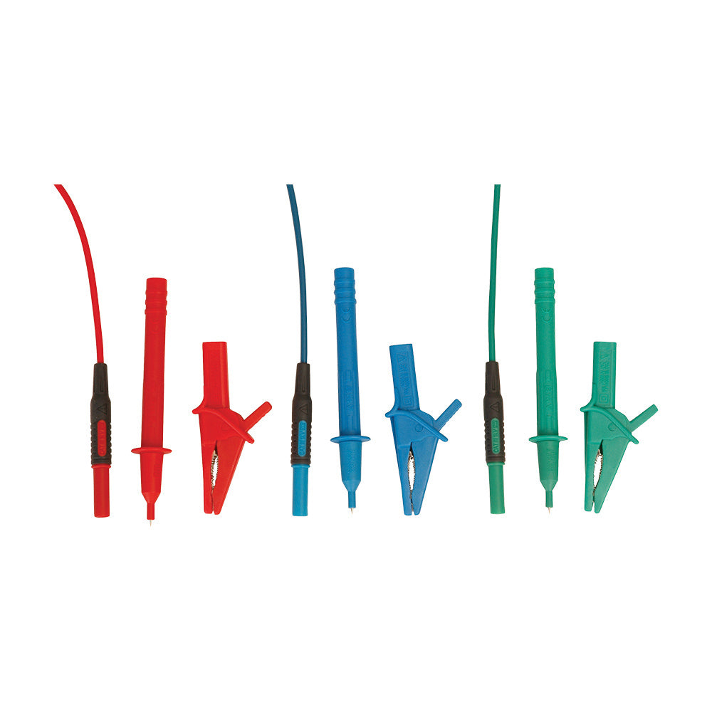 Martindale MARTL36 | TL36 Unfused 4mm Test Lead Set | 3 Leads, Red/Blue/Green, 1.2 m - generaltechuae (2)