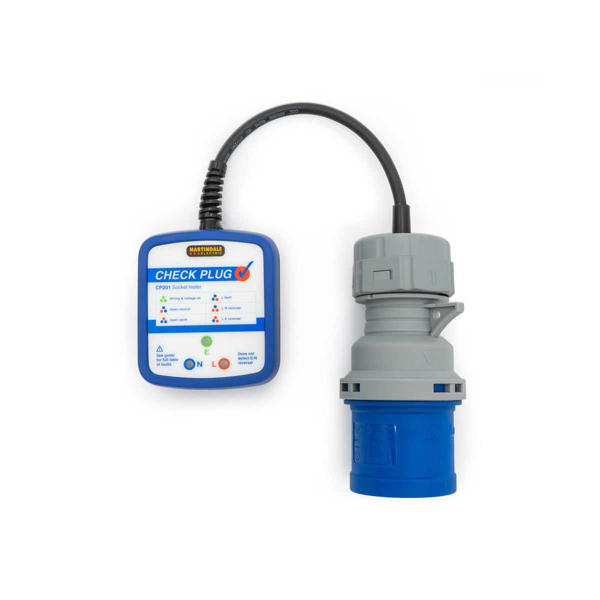 Martindale MARCP201-32 | CP201-32 Industrial Socket Tester | 230V 32A, 28 Fault Conditions - generaltechuae