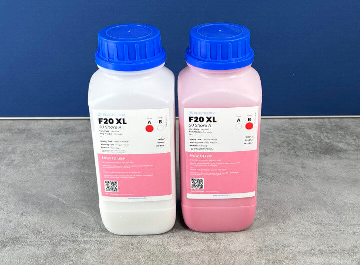 Plastiform VR-F20XL-1 | F20 XL Flexible Replication Compound | 1.7 L bottles, 20 Shore A - generaltechuae