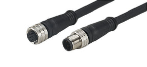 ifm E12432, Female 3 way M12 to Male 3 way M12 Sensor Actuator Cable, 300mm