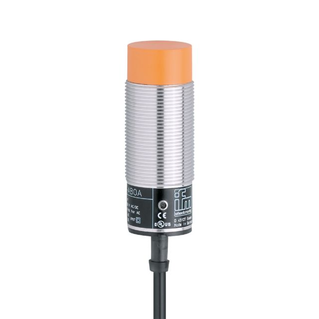 ifm II0012, Inductive Threaded Barrel Proximity Sensor, M30, 15 mm Detection, 2-Wire NO, 20 → 250 V ac/dc, 20