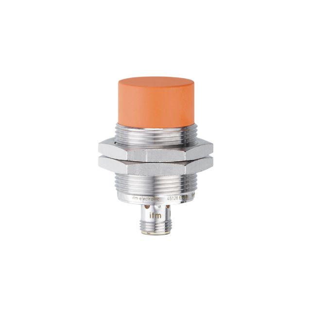 ifm II5430, Inductive Threaded Barrel Proximity Sensor, M30, 15 mm Detection, PNP NO, 10 → 30 V dc