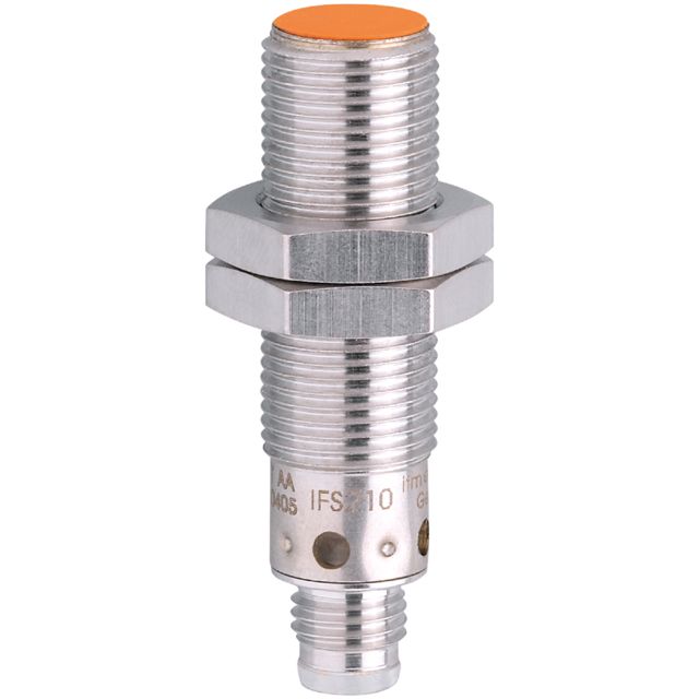 ifm IFS210, Inductive Threaded Barrel Proximity Sensor, M12, 4 mm Detection, PNP NO, 10 → 36 V dc