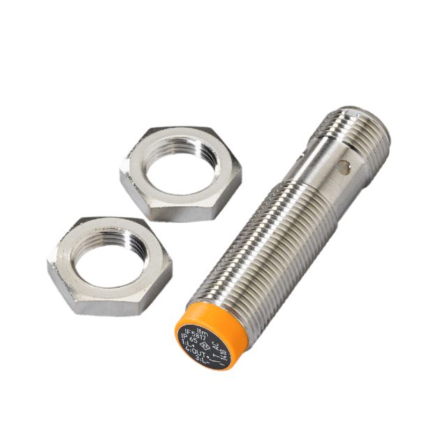 ifm IF5817, Inductive Threaded Barrel Proximity Sensor, M12, 4 mm Detection, PNP NO, 10 → 36 V dc