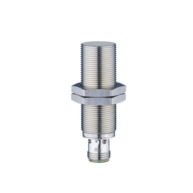 ifm IGS290, Inductive Threaded Barrel Proximity Sensor, M18, 8 mm Detection, PNP NO, 10 → 30 V dc