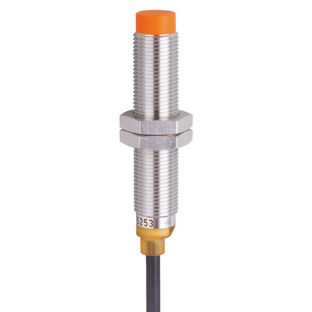 ifm IFS282, Inductive Threaded Barrel Proximity Sensor, M12, 7 mm Detection, PNP NC, 10 → 30 V dc