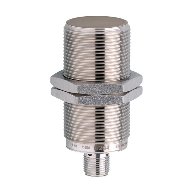 ifm IIT204, Inductive Threaded Barrel Proximity Sensor, M30, 14 mm Detection, PNP/NPN NO, 10 → 36 V dc