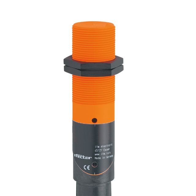 ifm KI0024, Capacitive Threaded Barrel Proximity Sensor, M30, 15 mm Detection, 2-Wire NO/NC, 20 → 250 V