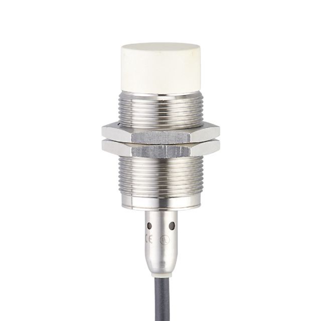 ifm IIM211, Inductive Threaded Barrel Proximity Sensor, M30, 22 mm Detection, PNP NO, 10 → 60 V dc