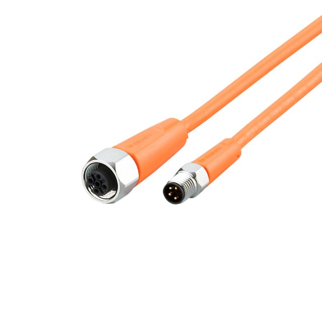 ifm EVT305, Straight Male 1 way M8 to Straight Female 1 way M12 Sensor Actuator Cable, 300mm