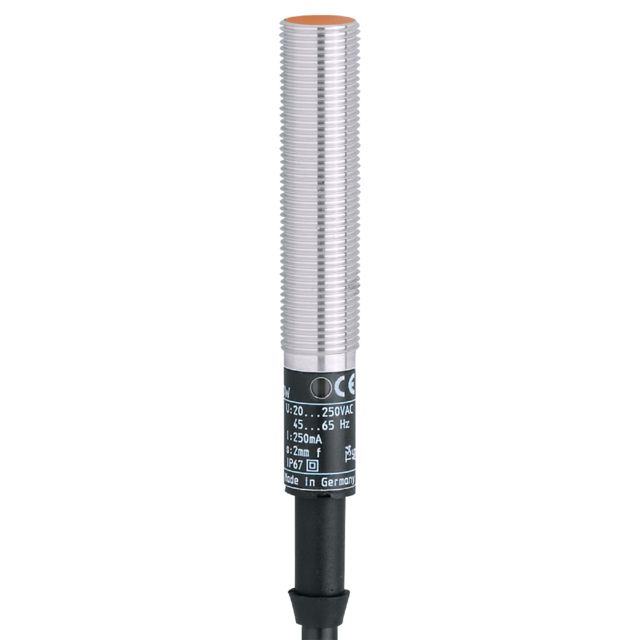 ifm IF5301, Inductive Threaded Barrel Proximity Sensor, M12, 2 mm Detection, PNP NC, 10 → 36 V dc