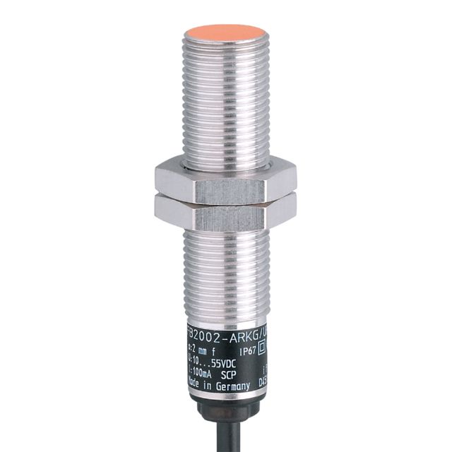 ifm IF6036, Inductive Threaded Barrel Proximity Sensor, M12, 2 mm Detection, PNP NO, 10 → 36 V dc