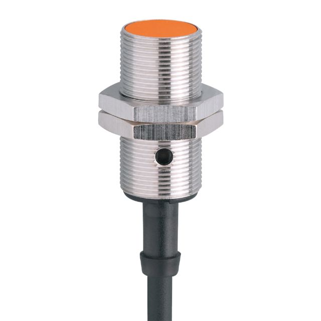 ifm IG5246, Inductive Threaded Barrel Proximity Sensor, M18, 5 mm Detection, PNP NC, 18 → 36 V dc