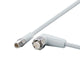 ifm EVF268, Straight Male 3 way M8 to Right Angle Female 5 way M12 Communication Cable, 2.0m